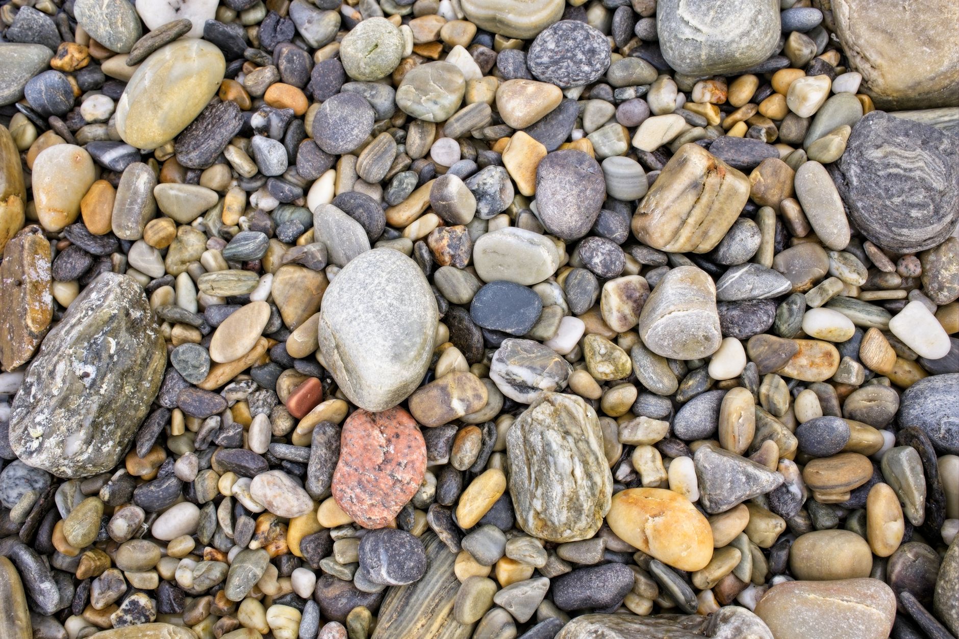 shiny polished rocks drying on a towel after rock tumbling